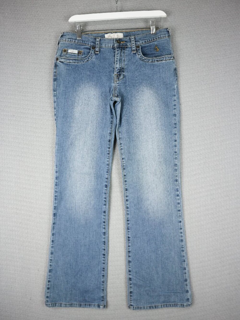 Baby Phat Jean Co Mid Rise Boot Cut Denim Faded Jeans Vintage Size 4 31x28.5 Y2K